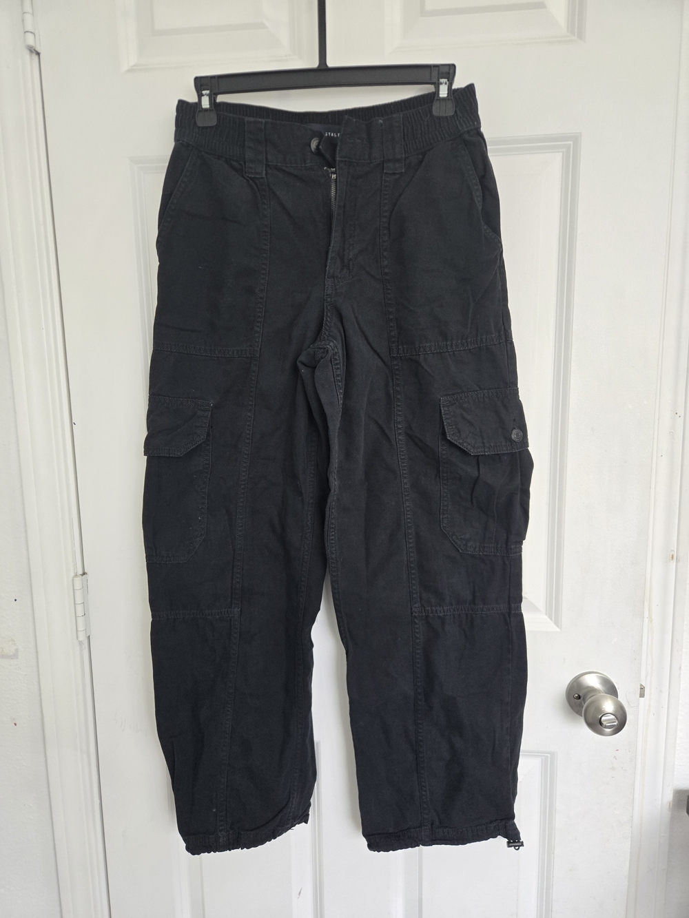 Aeropostale Black Cargo Jogger Pants